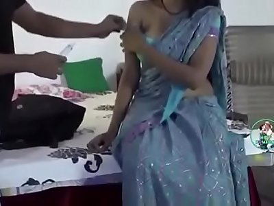 Hot Indian Bhabhi romance With Doctor at Home