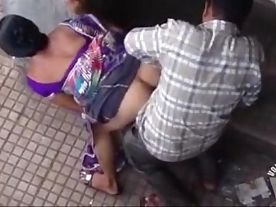 Beautiful Indian woman has doggystyle sex in public  voyeurstyle.com