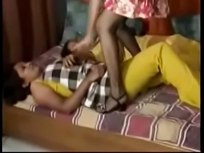 Naughty Desi Indian Unfocused Enjoying A Song In Lesbian Porn
